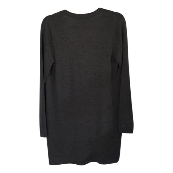 Eileen Fisher 100% Wool Gray Cardigan Sweater Size S - Picture 6 of 9